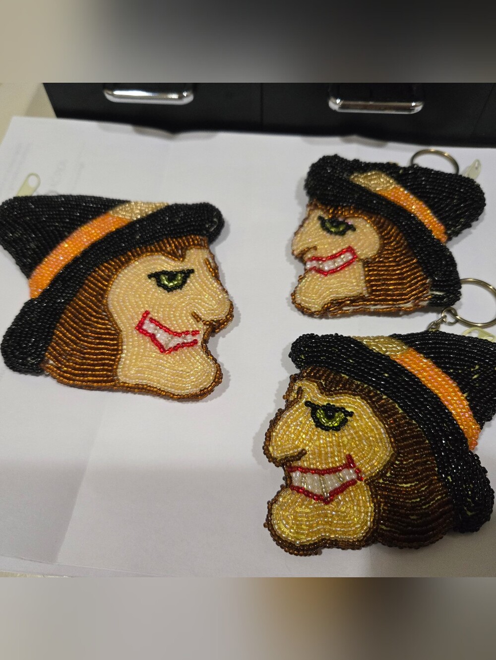 Hocus Pocus! 🧙‍♀️ Halloween Witch Beaded Coin Purse Set of 3 - Picture 13 of 14
